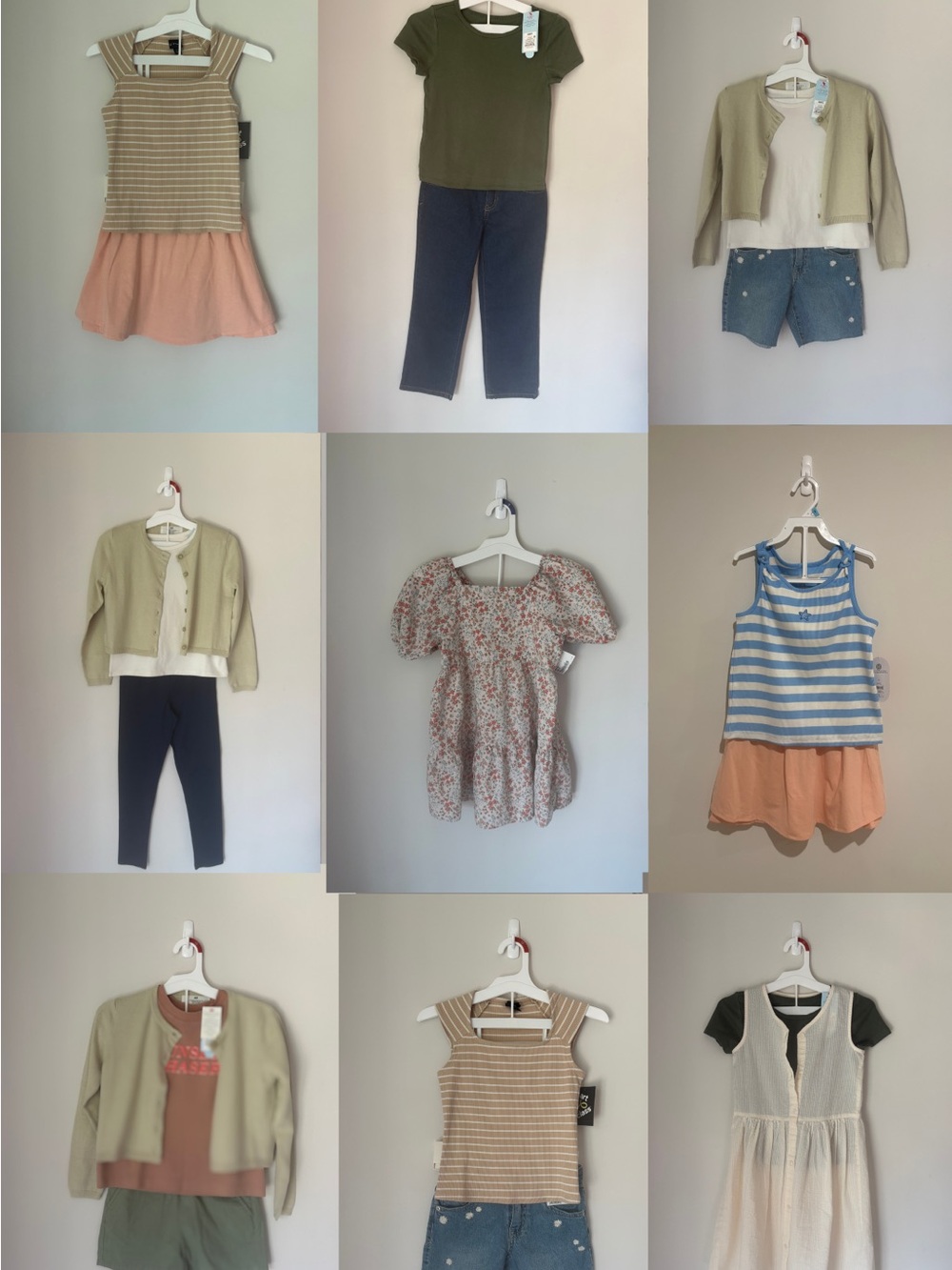 🍑Sage & Peach Girls Size 6 Capsule/Bundle | 14 NWT + 1 NWOT | 60+ Combinations